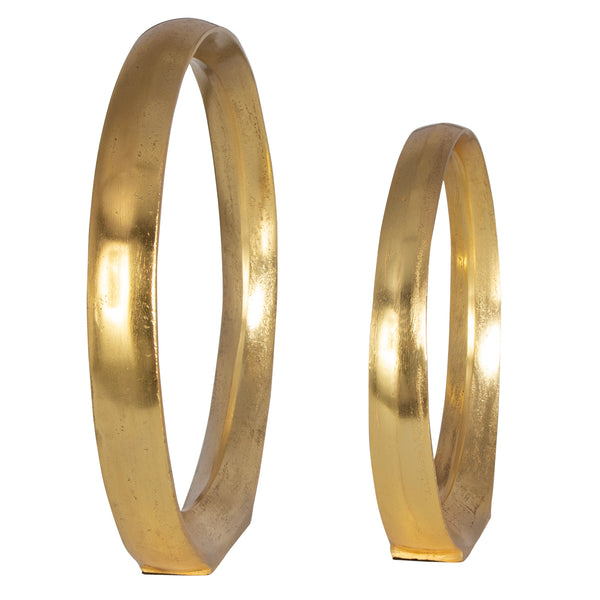 Uttermost Jimena Gold Ring Sculptures Set/2