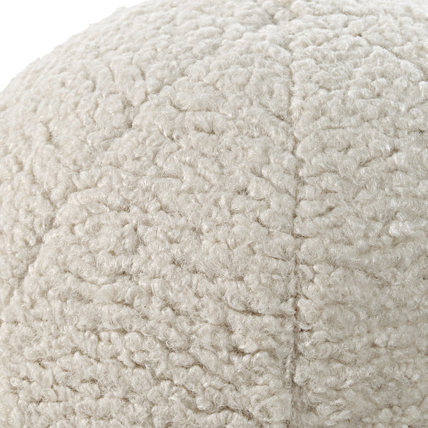 Uttermost Capra Ball Sheepskin Pillows, S/2
