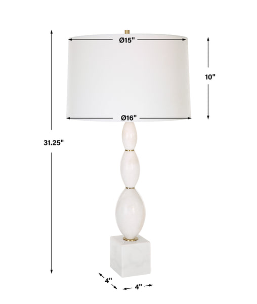 Uttermost Regalia White Marble Table Lamp