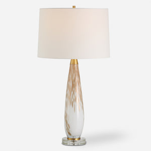 Uttermost Lyra White & Gold Table Lamp