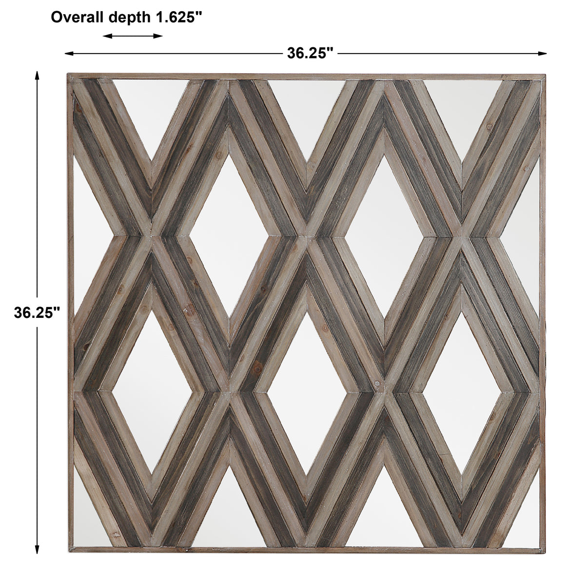 Uttermost Tahira Tahira Geometric Square Wall Mirror - Bayview Furniture