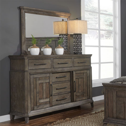 Liberty Furniture 823-BR-DM Dresser & Mirror