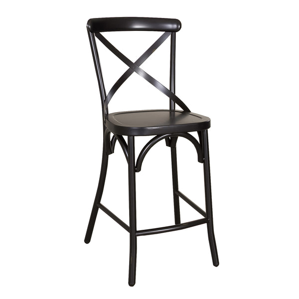 Liberty Furniture 179-B300524-B X Back Counter Chair - Black