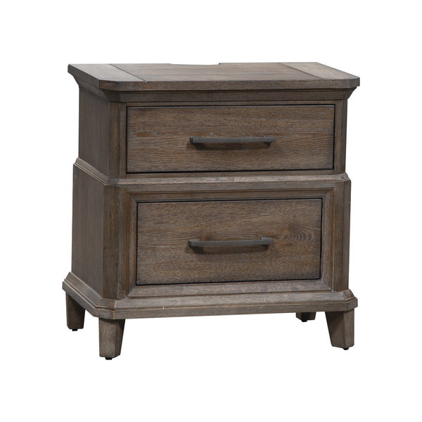 Liberty Furniture 823-BR61 2 Drawer Night Stand w/ Charging Station