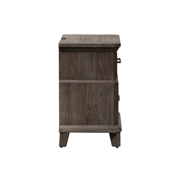 Liberty Furniture 823-BR61 2 Drawer Night Stand w/ Charging Station