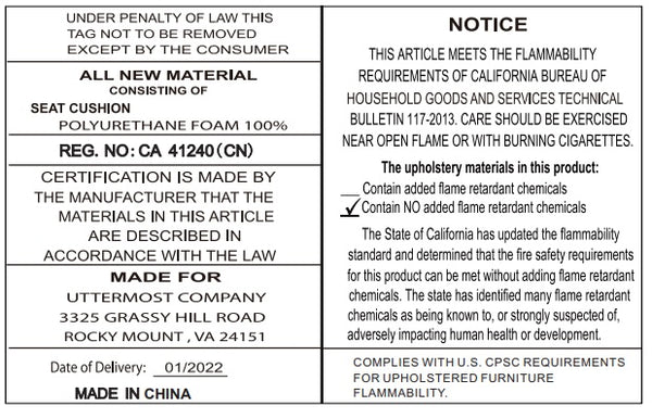 Uttermost Swirls Poplar Ivory Ottoman