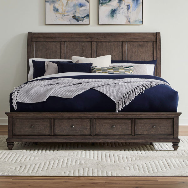 King Storage Bed - 104G-BR-KSB