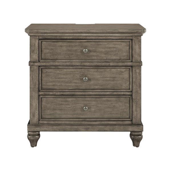 Nightstand W/ Charging Station - 104G-BR61