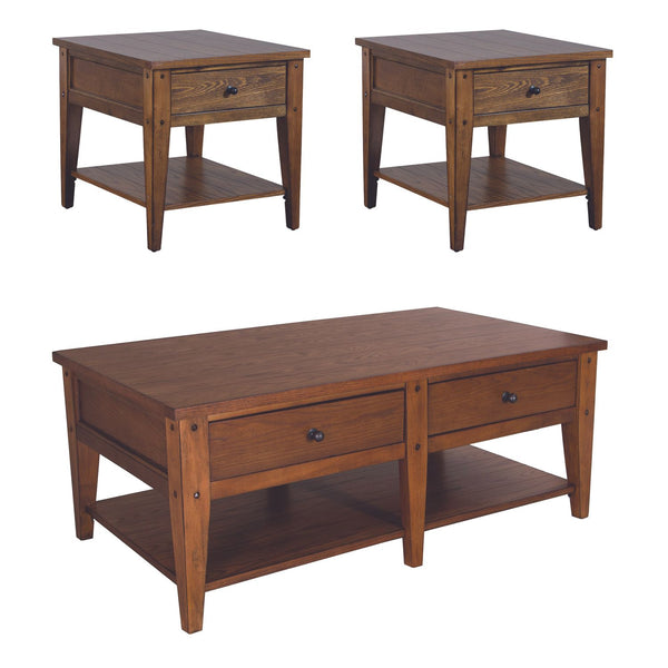 Lake House 3 Piece Set (1-Cocktail 2-End Tables)