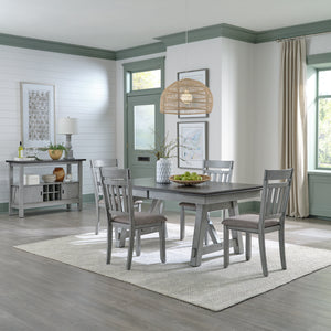 Newport 131-CD-5TRS 5 Piece Trestle Table Set