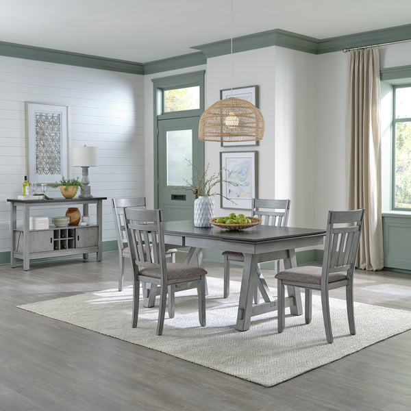 Newport 131-CD-5TRS 5 Piece Trestle Table Set