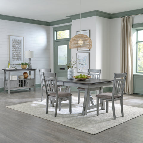 Newport 131-CD-5TRS 5 Piece Trestle Table Set