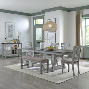 Newport 131-CD-6TRS 6 Piece Trestle Table Set