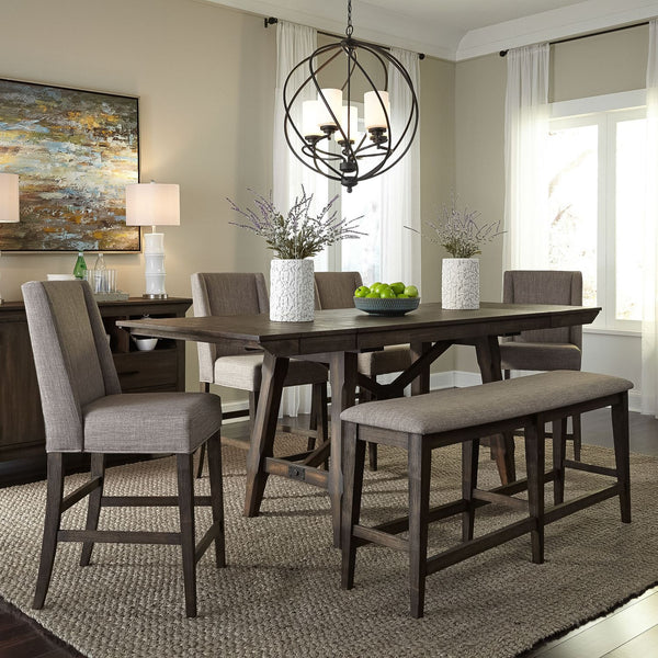 Double Bridge Upholstered Counter Chair (RTA)