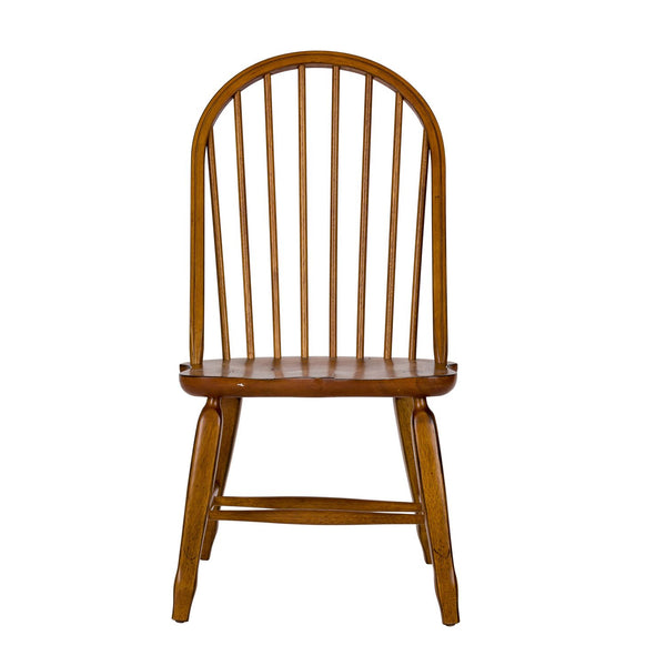 Bow Back Side Chair - Oak - 17-C2050