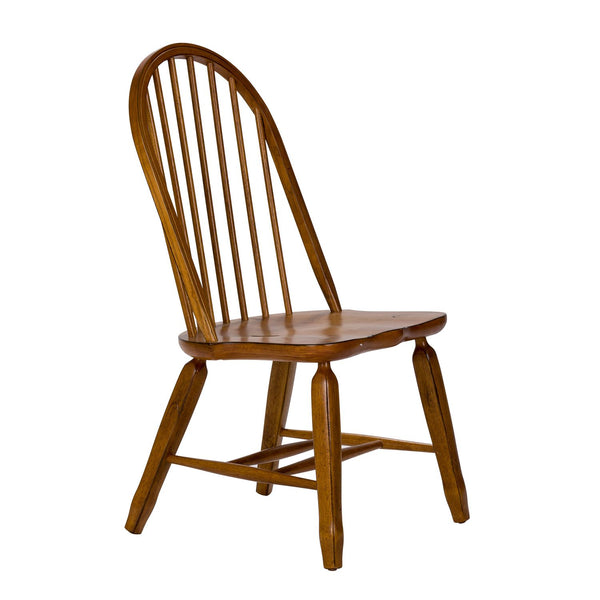 Bow Back Side Chair - Oak - 17-C2050