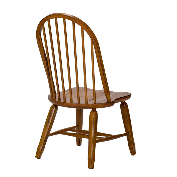 Bow Back Side Chair - Oak - 17-C2050
