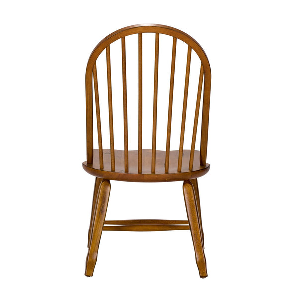 Bow Back Side Chair - Oak - 17-C2050