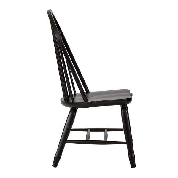Bow Back Side Chair - Black - 17-C4050