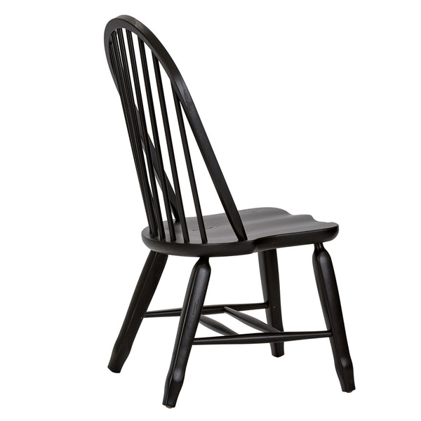 Bow Back Side Chair - Black - 17-C4050