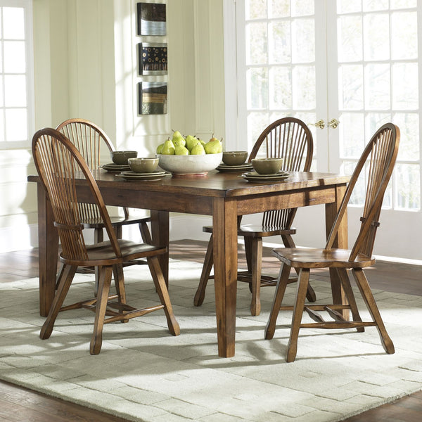 Rectangular Leg Table - Oak - 17-T3660