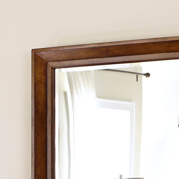 King Sleigh Bed, Dresser & Mirror - 175-BR-KSLDM