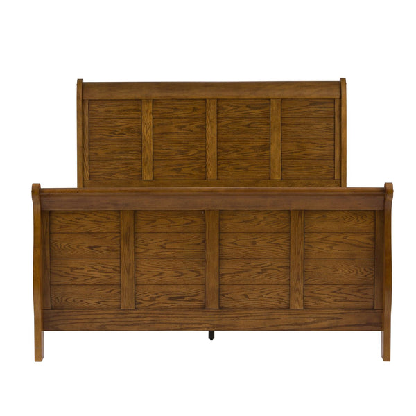 Queen Sleigh Bed, Dresser & Mirror, Night Stand - 175-BR-QSLDMN