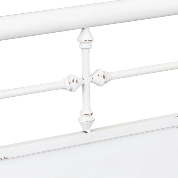 Twin Metal Bed - Antique White - 179-BR11HFR-AW