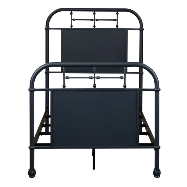Twin Metal Bed - Navy - 179-BR11HFR-N