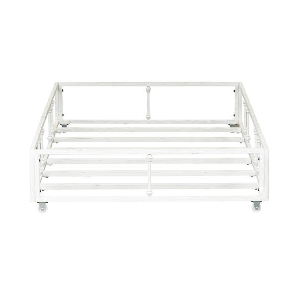 Twin Metal Trundle - Antique White - 179-BR11T-AW