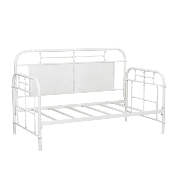 Twin Metal Day Bed - Antique White - 179-BR11TB-AW