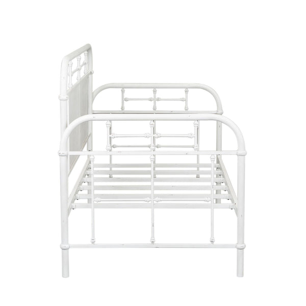 Twin Metal Day Bed - Antique White - 179-BR11TB-AW