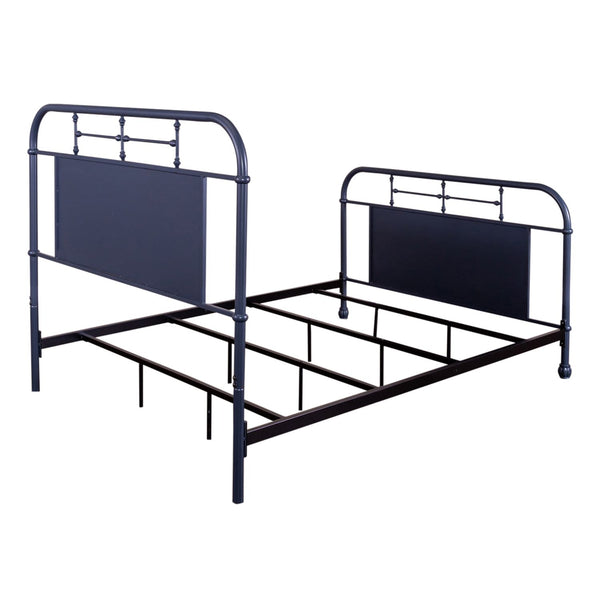 Queen Metal Bed- Navy - 179-BR13HFR-N