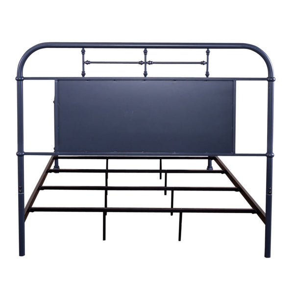 Queen Metal Bed- Navy - 179-BR13HFR-N