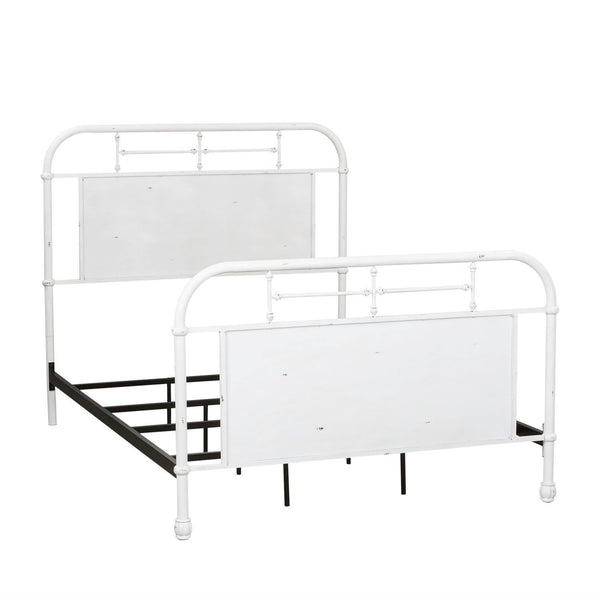 Full Metal Bed - Antique White - 179-BR17HFR-AW