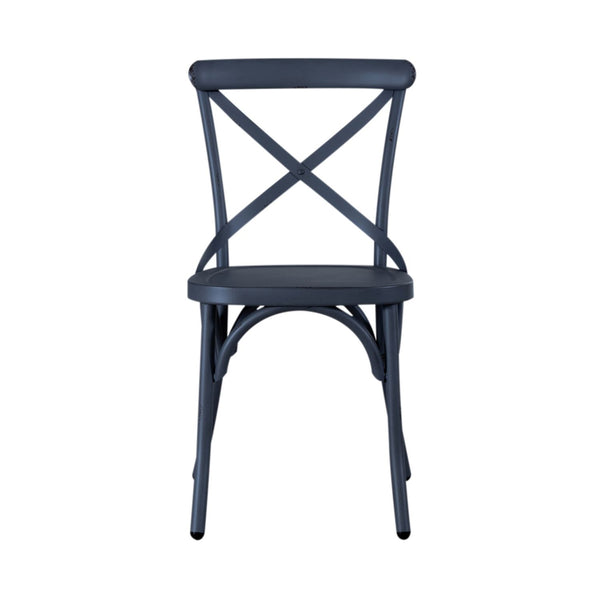Vintage Series X Back Side Chair- Navy - 179-C3005-N