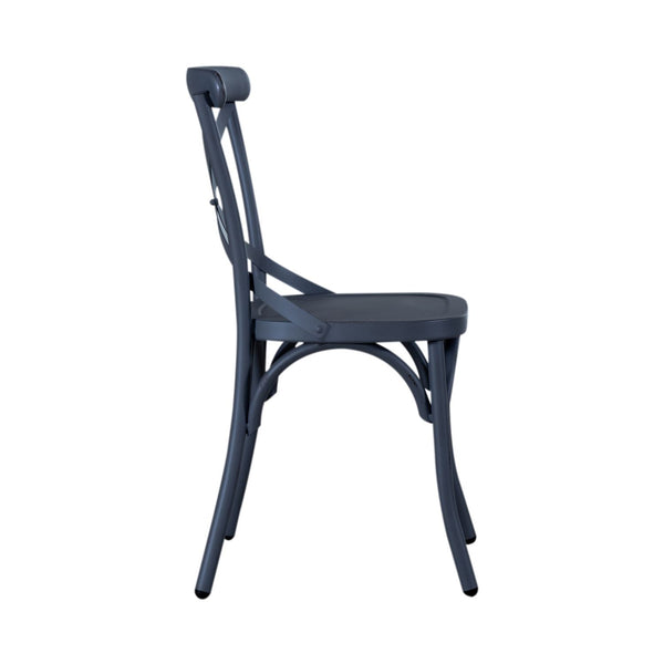 Vintage Series X Back Side Chair- Navy - 179-C3005-N