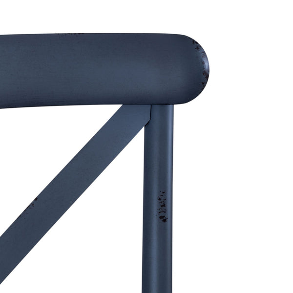 Vintage Series X Back Side Chair- Navy - 179-C3005-N
