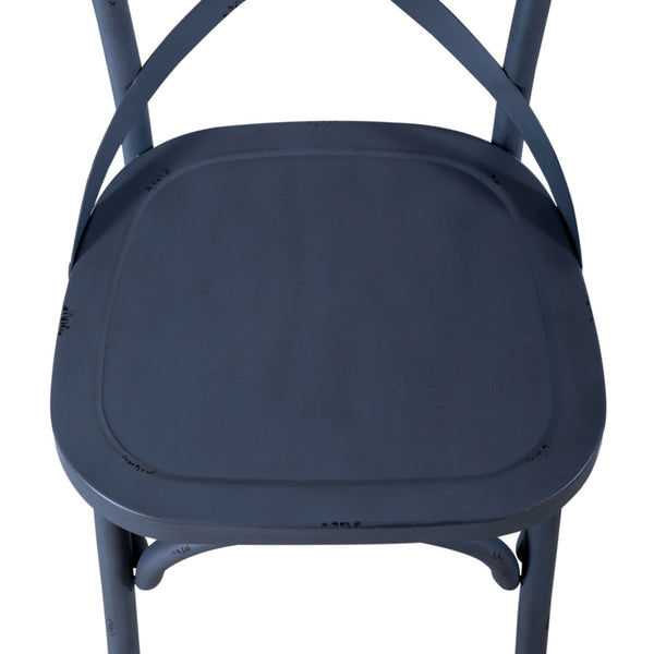 Vintage Series X Back Side Chair- Navy - 179-C3005-N