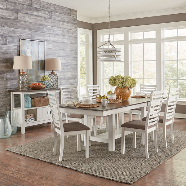 7 Piece Trestle Table Set - 182-CD-7TRS