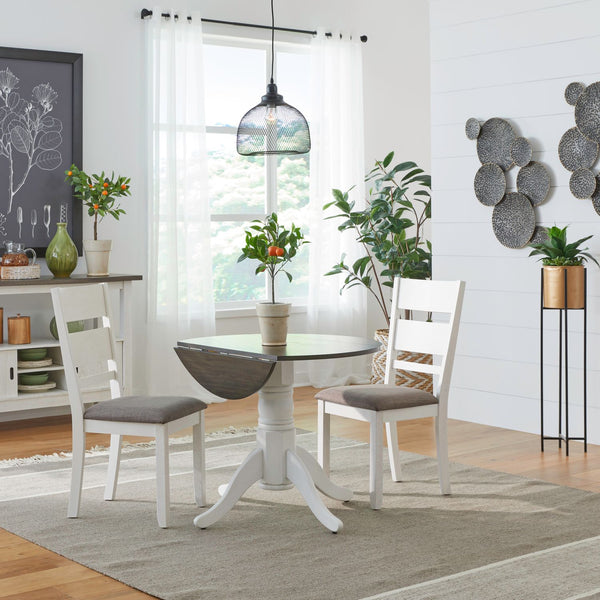Brook Bay Opt 3 Piece Drop Leaf Table Set - 182-CD-O3DLS