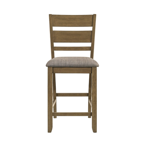 Brook Bay Slat Back Uph Counter Chair (RTA) - 182WT-B150124