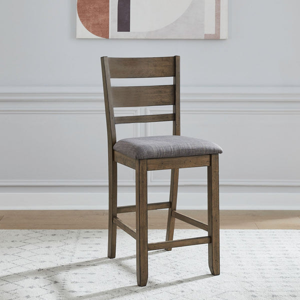 Brook Bay Slat Back Uph Counter Chair (RTA) - 182WT-B150124