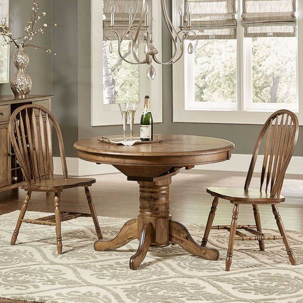 Carolina Crossing Pedestal Table - 186-CD-PDS