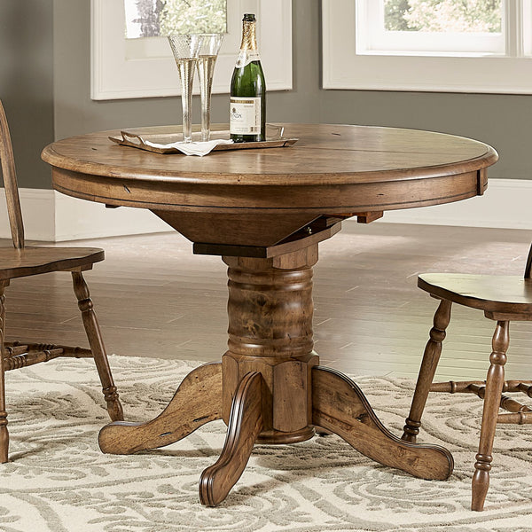 Carolina Crossing Oval Pedestal Table Top - 186-T4257