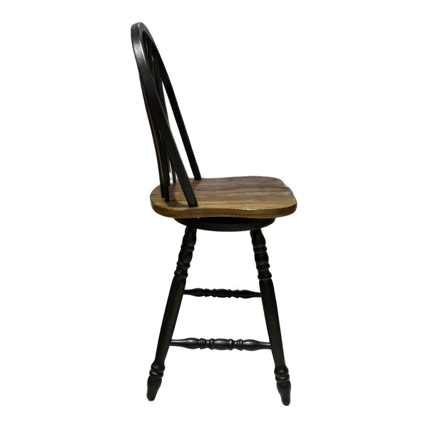 Carolina Crossing Windsor Swivel Counter Chair - Black - 186B-B100324