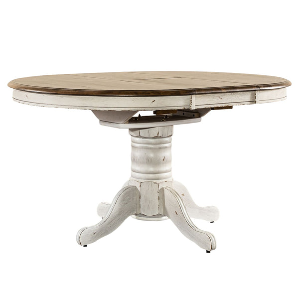Carolina Crossing Oval Pedestal Table Top- White - 186W-T4257