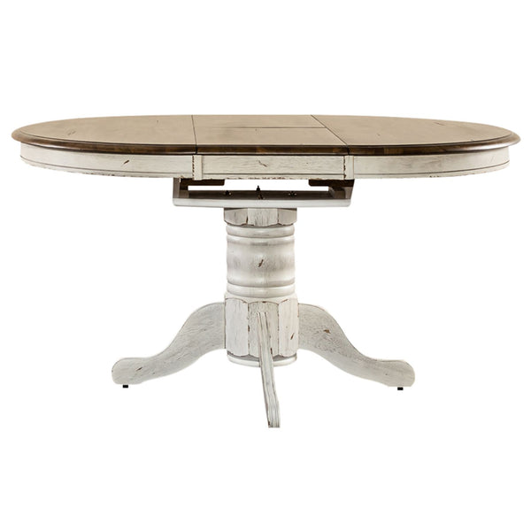 Carolina Crossing Oval Pedestal Table Top- White - 186W-T4257