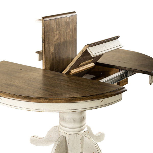 Carolina Crossing Oval Pedestal Table Top- White - 186W-T4257