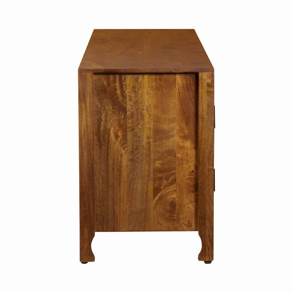 Marisol 65 Inch 3 Door Accent TV Stand - Brown - 2077-AC6526-BR